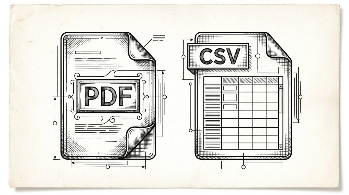 Bank Statement PDF vs CSV: When to Use Each Format (3 Differences) Visual for Bank Statement PDF vs CSV: When to Use Each Format (3 Differ