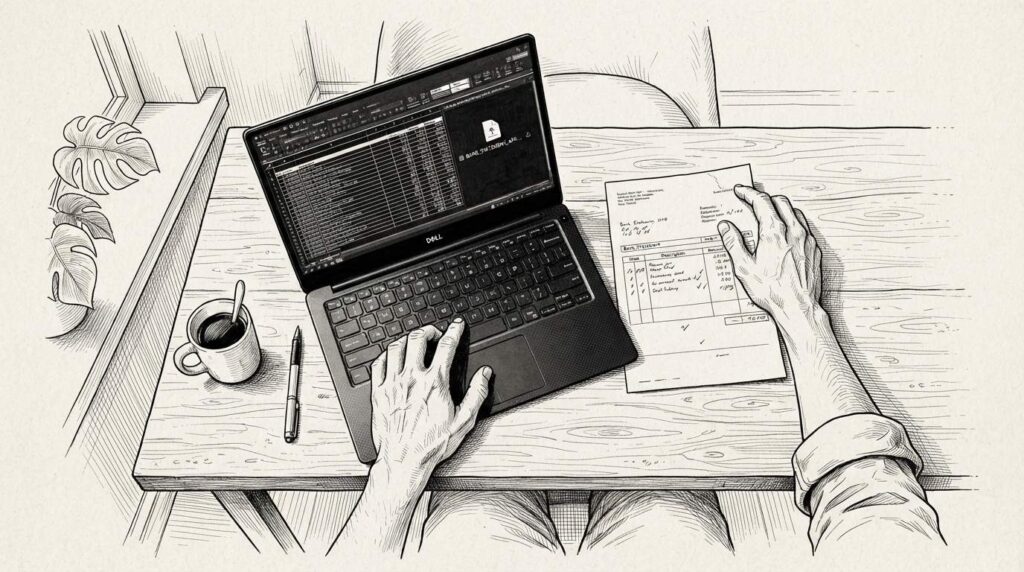 Convert a Bank Statement to a Spreadsheet
