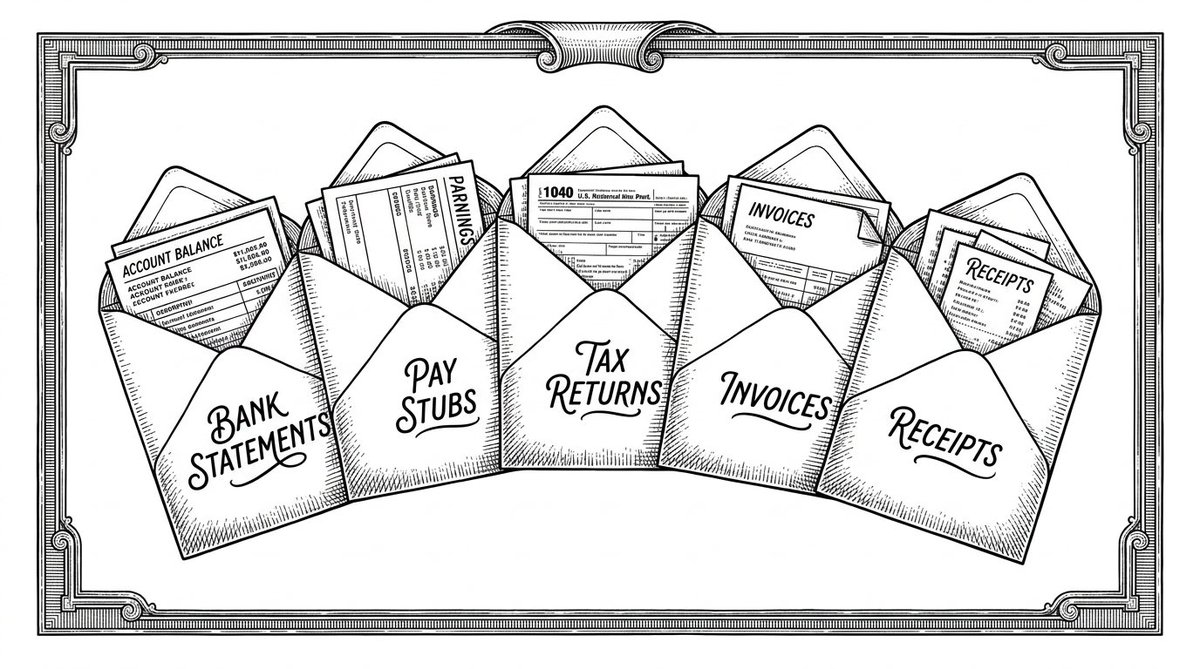 Visual for Asset Verification for Mortgage Application: 5 Source-of-Fun