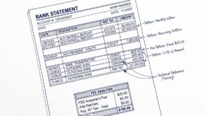 Pen drawing illustrating ach-vs-wire-cost-comparison concept