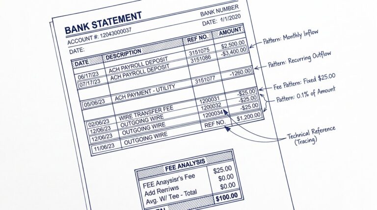 Pen drawing illustrating ach-vs-wire-cost-comparison concept