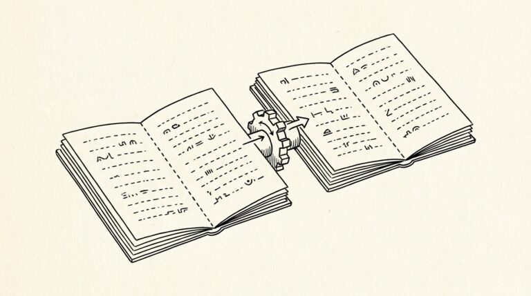 Pen drawing illustrating bank statement concept