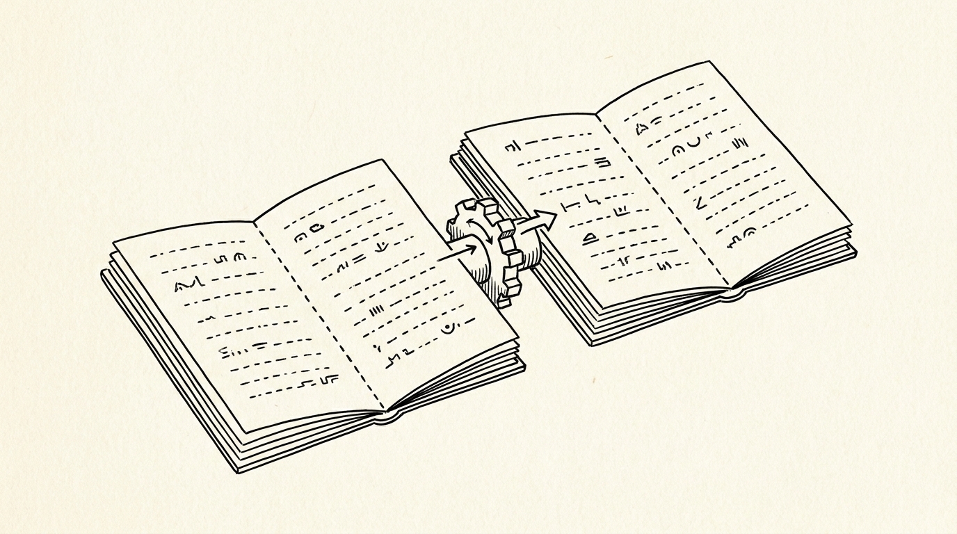 Pen drawing illustrating bank statement concept