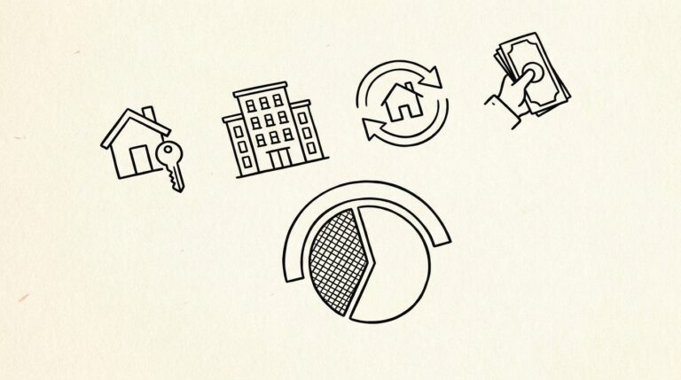 Pen drawing illustrating bank statement concept