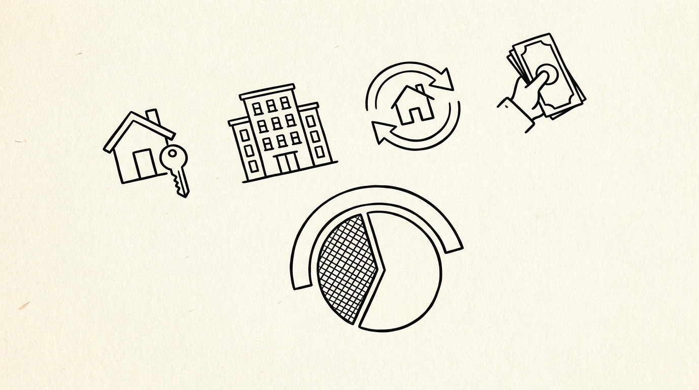 Pen drawing illustrating bank statement concept
