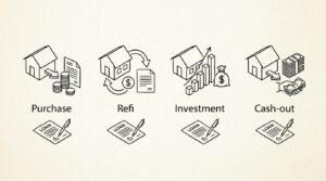 Pen drawing illustrating bank statement concept