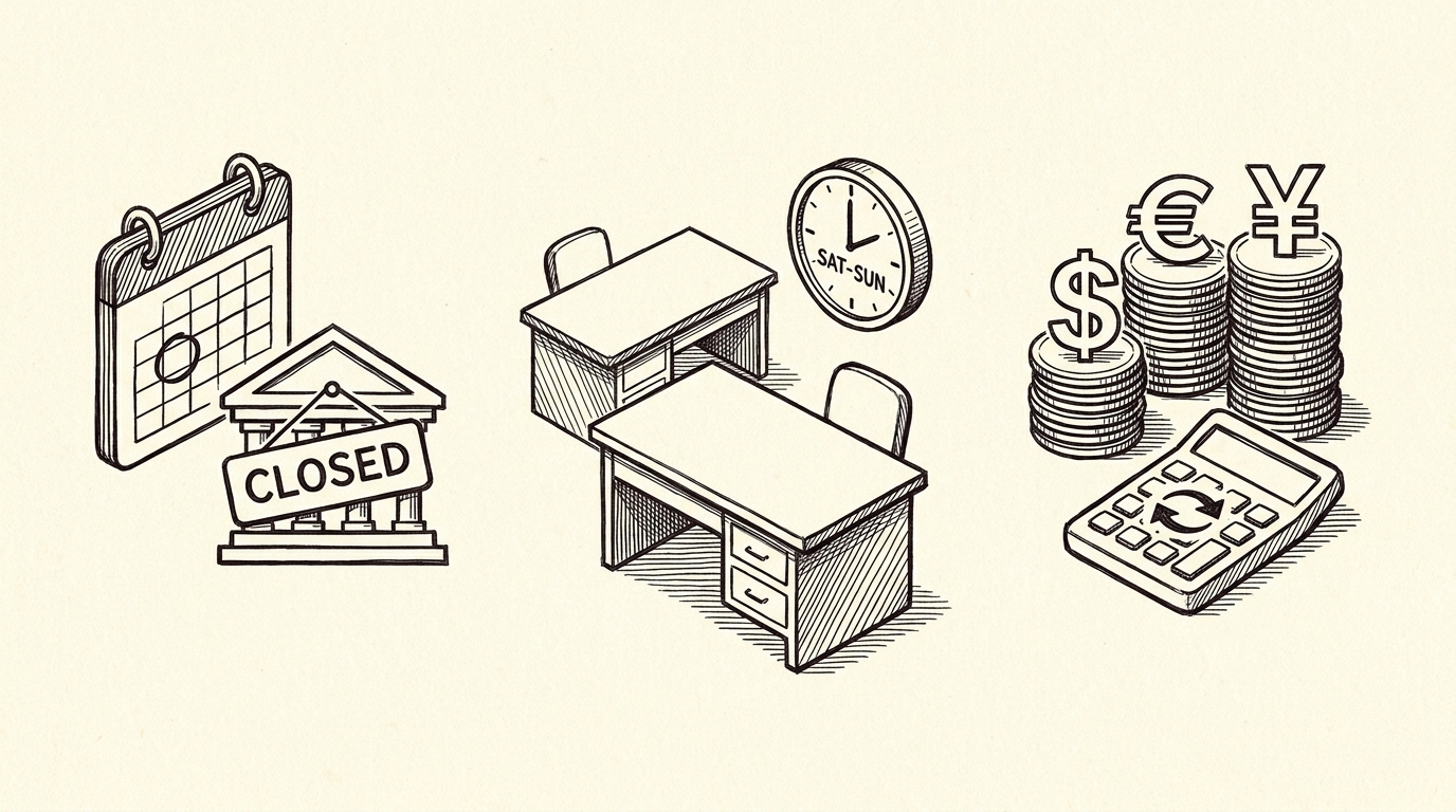 Pen drawing illustrating bank statement concept