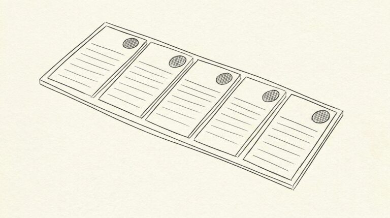 Pen drawing illustrating bank statement concept