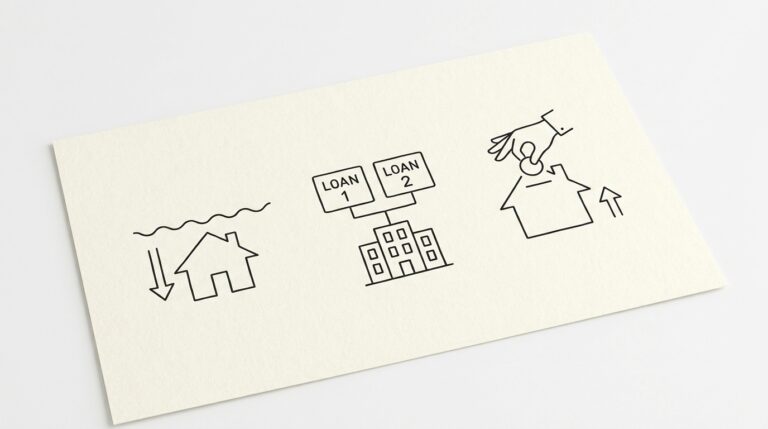 Pen drawing illustrating bank statement concept