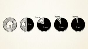 Pen drawing illustrating bank statement concept