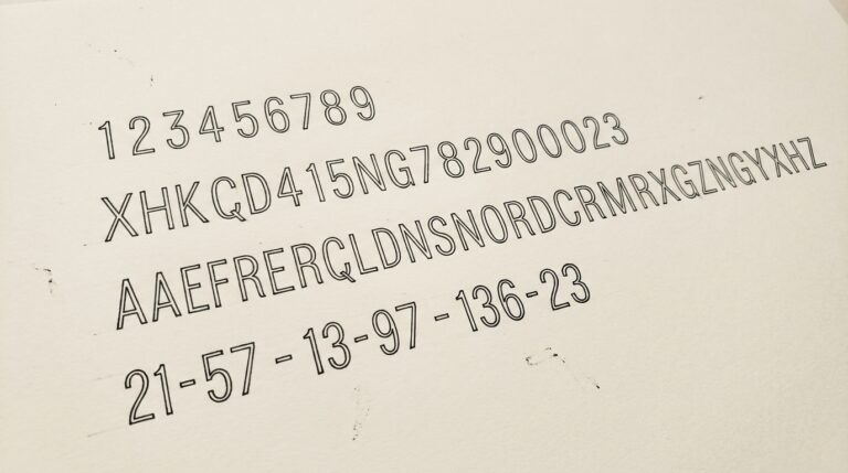 Pen drawing illustrating bank statement concept
