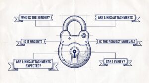 Pen drawing illustrating bank-statement-privacy-and-security concept