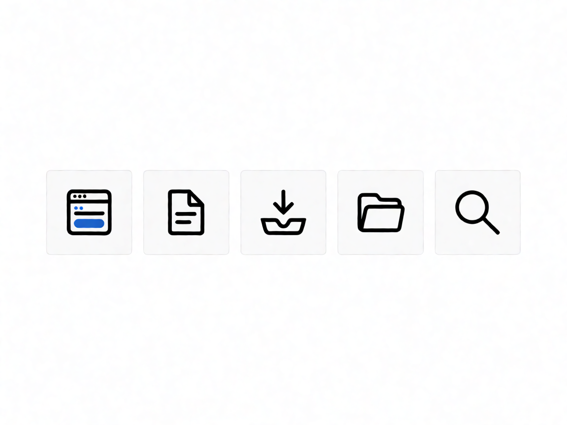 How to Convert a Chase Bank Statement to Excel in Under a Minute A five-tile row of file-type icons representing Excel, CSV, Google Sheets, and QBO output formats
