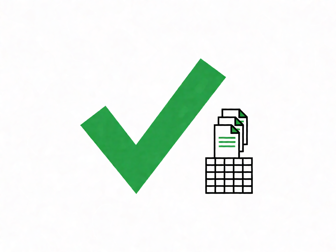 How to Convert a Chase Bank Statement to Excel in Under a Minute A green checkmark inside a verification seal, indicating balance-verified conversion