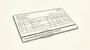 Pen drawing illustrating what-is-an-account-number concept