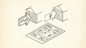Pen drawing illustrating what-is-ach-vs-wire-transfer concept