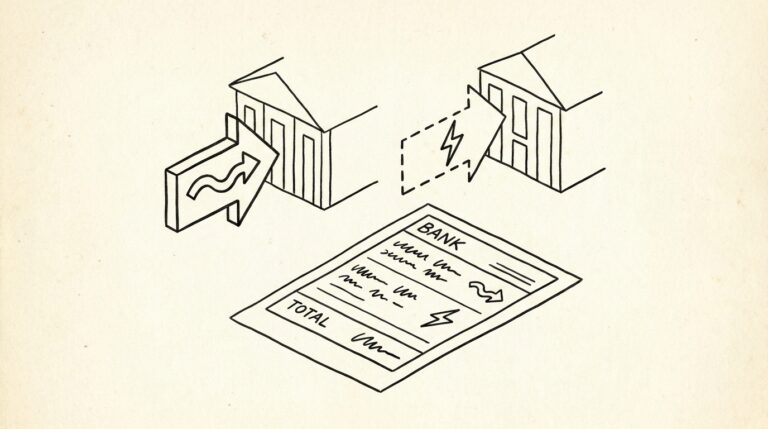 Pen drawing illustrating what-is-ach-vs-wire-transfer concept