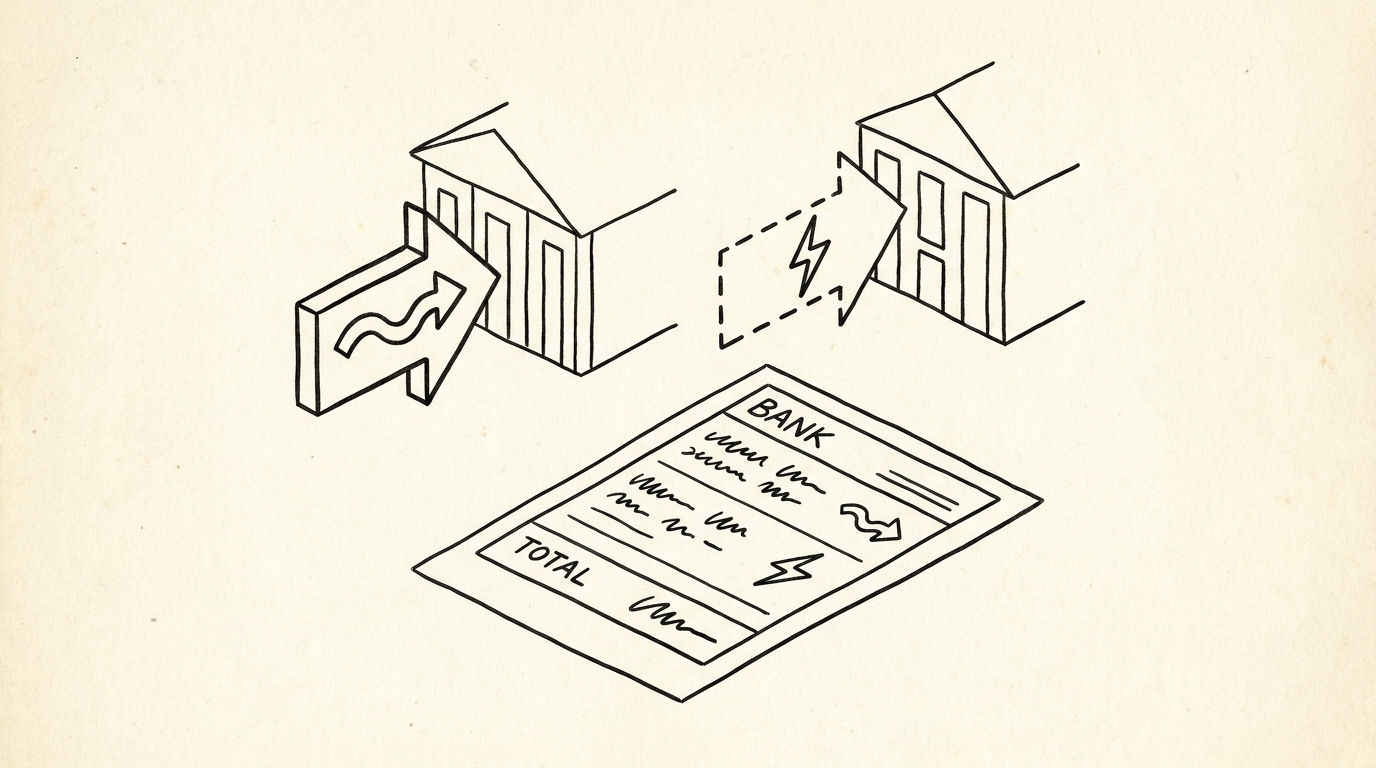 Pen drawing illustrating what-is-ach-vs-wire-transfer concept