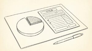 Pen drawing illustrating what-is-dti-debt-to-income concept