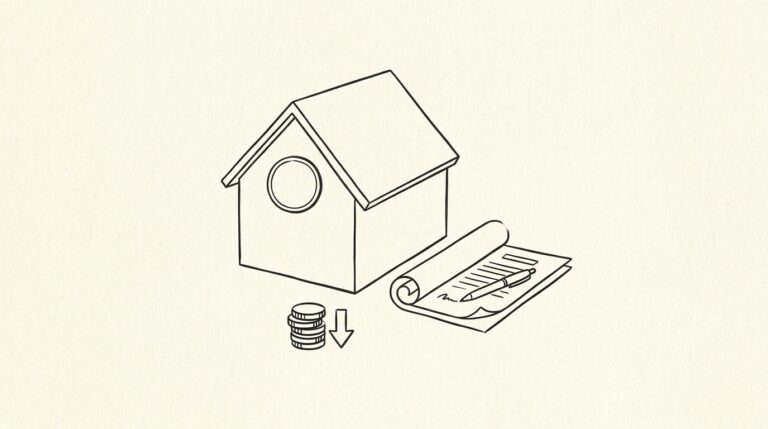 Pen drawing illustrating what-is-an-fha-loan concept