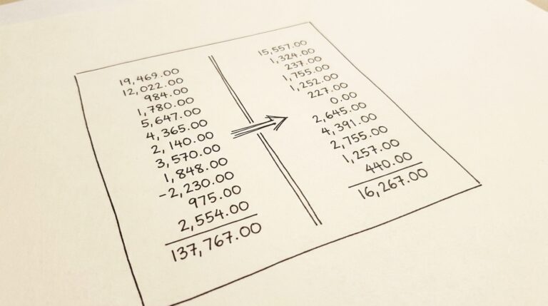Pen drawing illustrating what-is-the-difference-between-ledger-and-available-balance concept