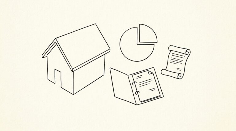 Pen drawing illustrating what-is-ltv-loan-to-value concept