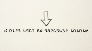 Pen-style line drawing illustrating what-is-a-micr-line concept