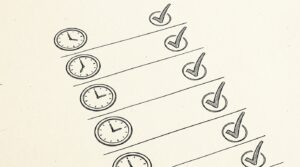Pen drawing illustrating what-is-pending-vs-posted-transaction concept