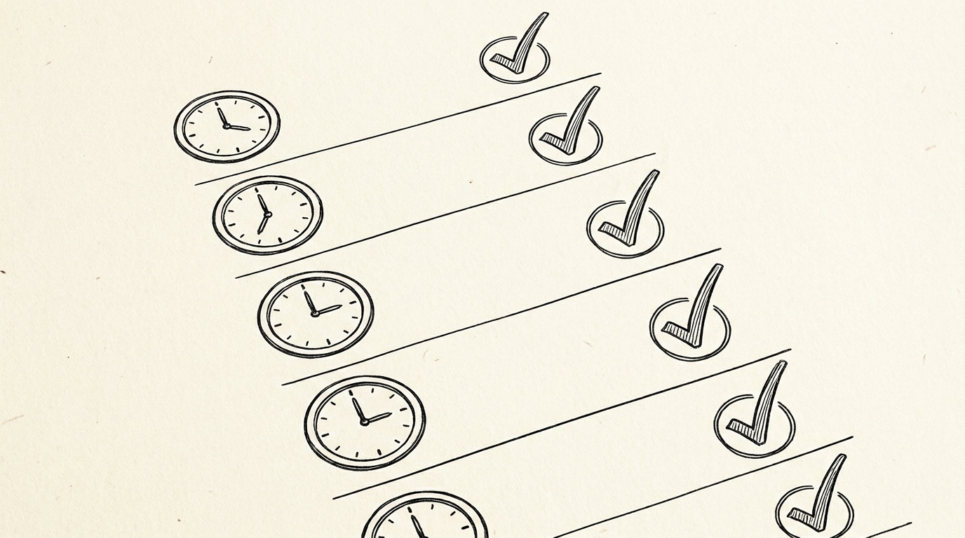 Pen drawing illustrating what-is-pending-vs-posted-transaction concept