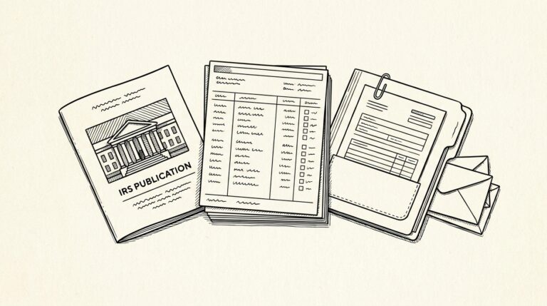 Pen drawing illustrating what-is-irs-publication-552 concept