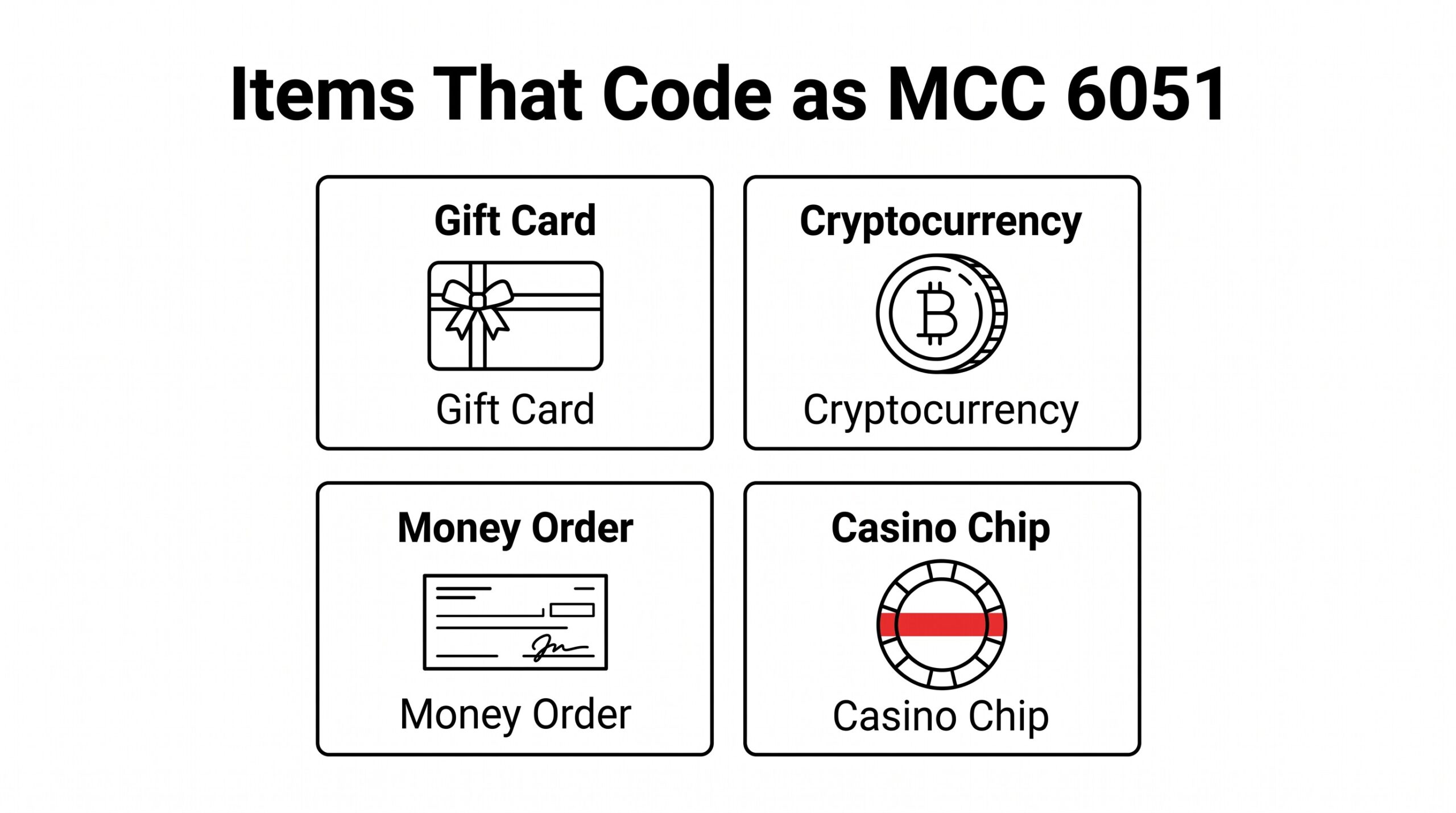 MCC 6051: Quasi-Cash Charges, Chargebacks, and the Misclassification Risk mcc 6051 quasi cash body 1 443145388773481