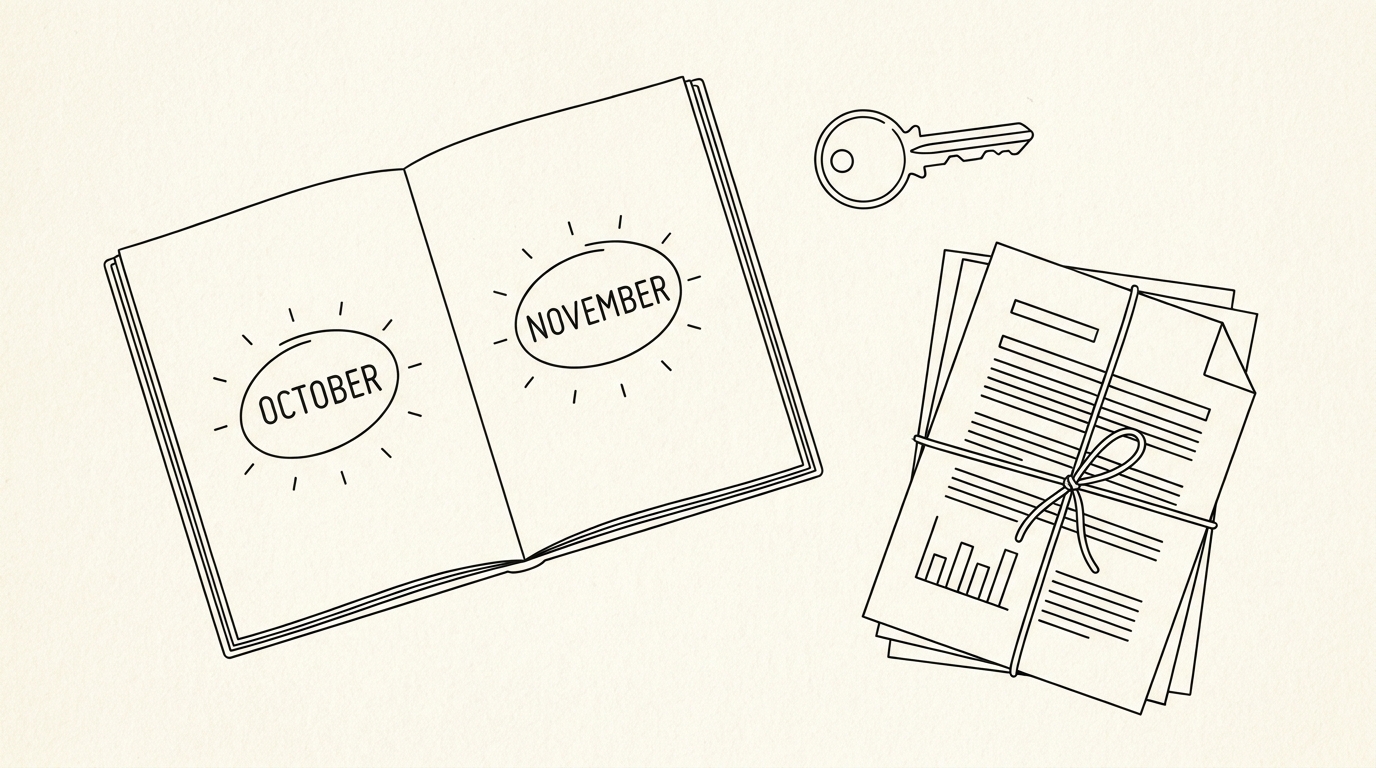 Pen-style line drawing illustrating mortgage application bank statement concepts