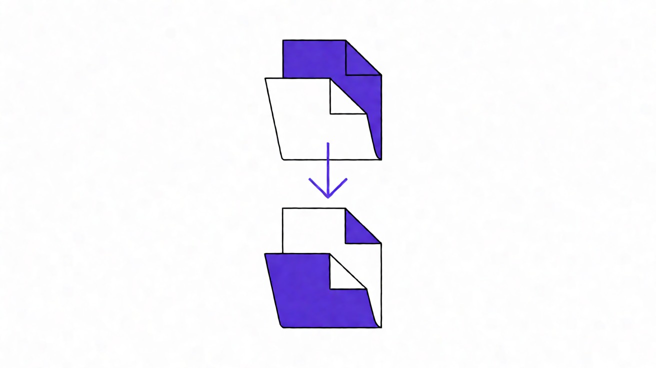 Bank statement format transformation illustration