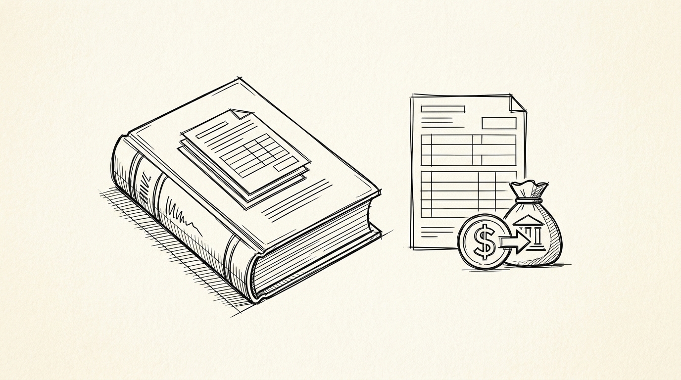 Pen drawing illustrating fincen-currency-transaction-reports concept