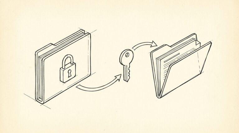 Pen drawing illustrating bank statement concept