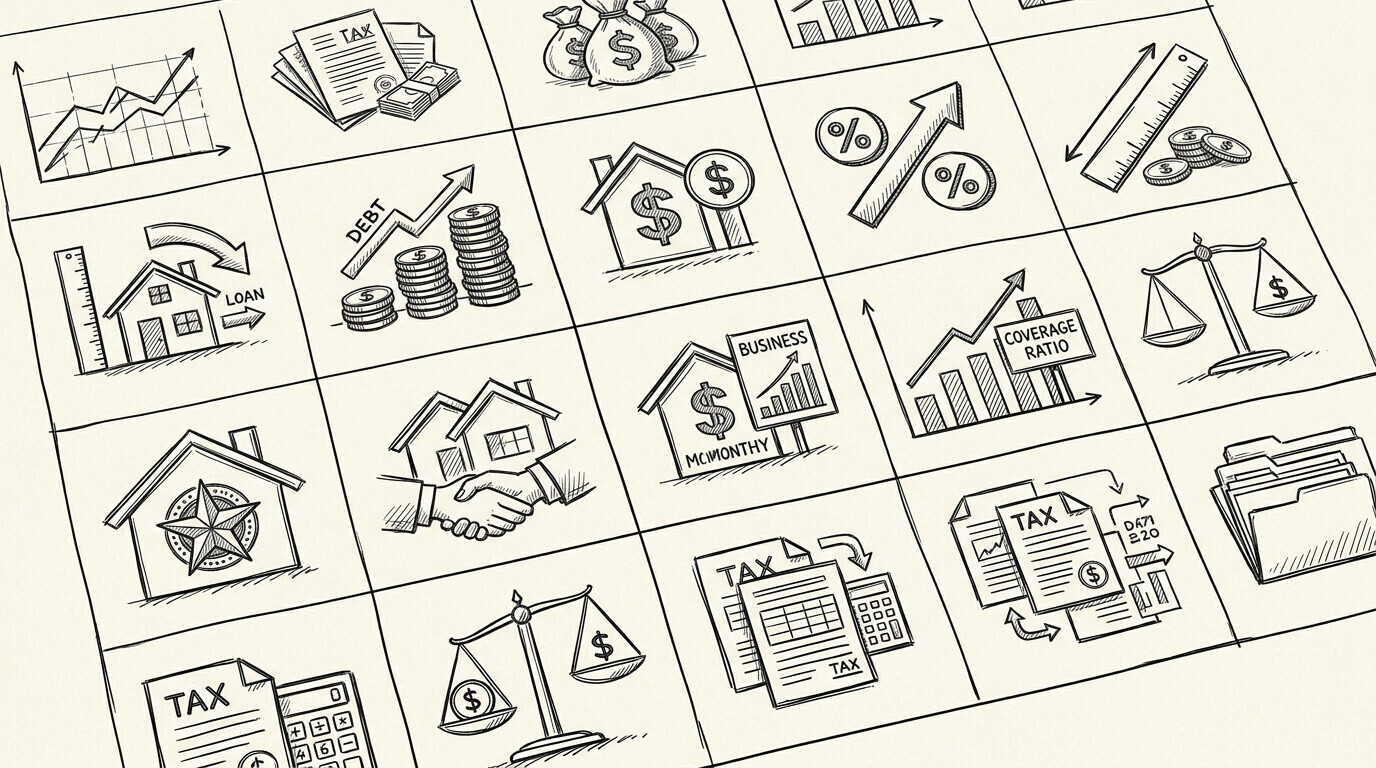 Pen drawing illustrating bank statement concept