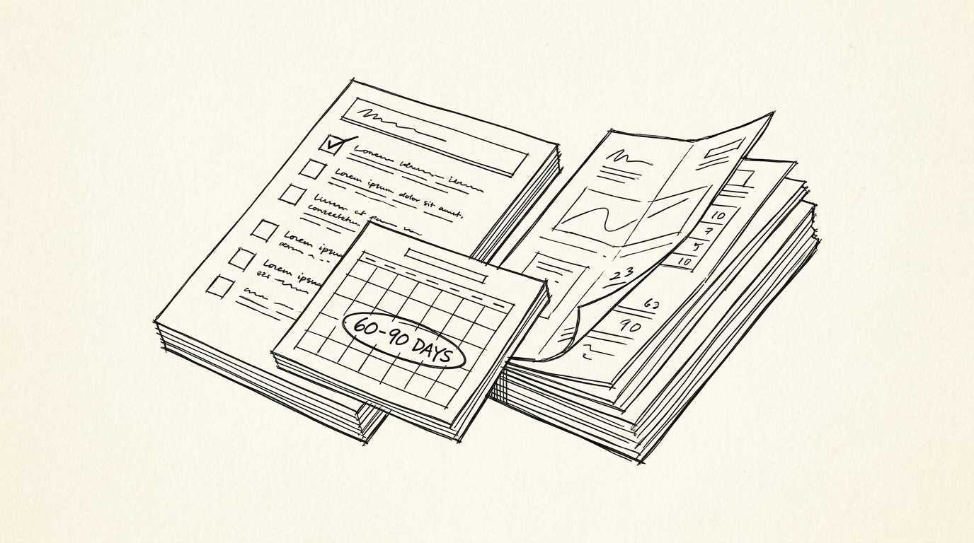 Pen drawing illustrating bank statement concept