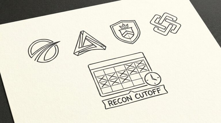 Pen drawing illustrating bank statement concept