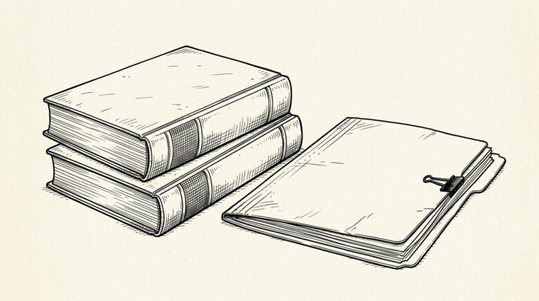 Pen drawing illustrating bank statement concept