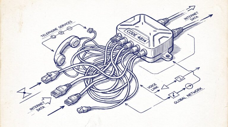 Pen drawing illustrating what-is-mcc-code-4814-telecommunication concept